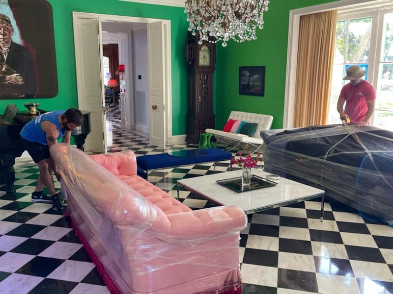 Trained crew in action